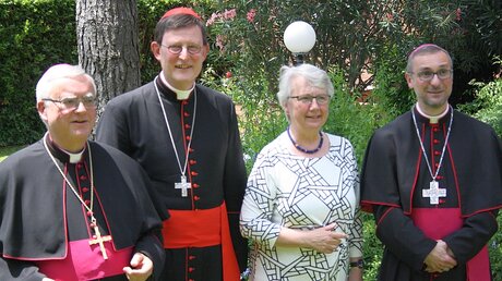 Die drei Erzbischöfe mit Annette Schavan (Erzbistum Hamburg)