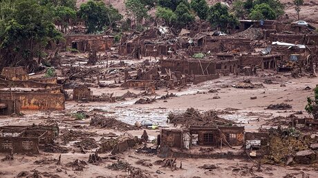 Schlammkatastrophe im Rio Doce / © EPA/Antonio Lacerda (dpa)