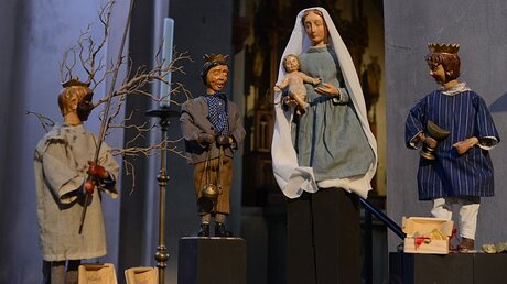 Seit dem 6. Januar stehen die Heiligen Drei Könige bei Maria und dem Jesuskind. / © Beatrice Tomasetti (DR)
