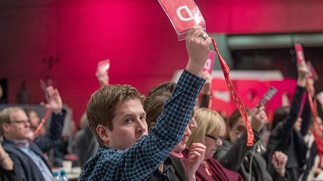 SPD-Mitglieder müssen über Koaltionsvertrag entscheiden / © Michael Kappeler (dpa)