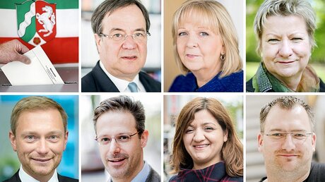 Die Spitzenkandidaten der Landtagswahl in NRW (dpa)
