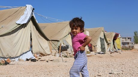 Flüchtlinge in Syrien (dpa)