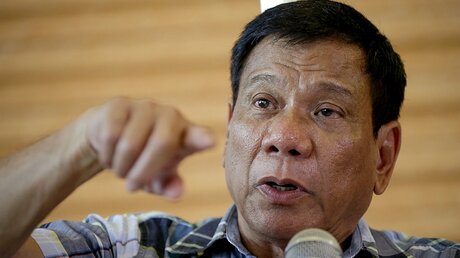 Der philippinische Präsident Rodrigo Duterte / © Ritchie B. Tongo (dpa)