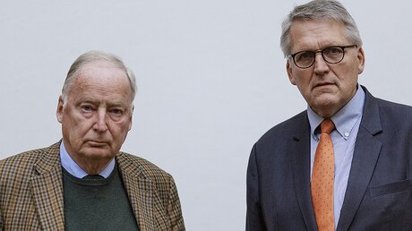 AfD-Vize Alexander Gauland und ZdK-Präsident Thomas Sternberg / © Juergen Loesel (KNA)