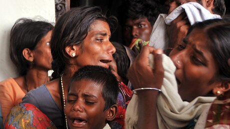 Trauer in Indien / © Jagadeesh Nv (dpa)