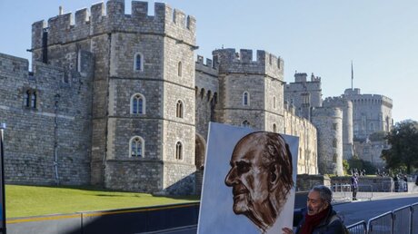 Trauerfeier und Beisetzung von Prinz Philip auf Schloss Windsor / © Frank Augstein/AP (dpa)