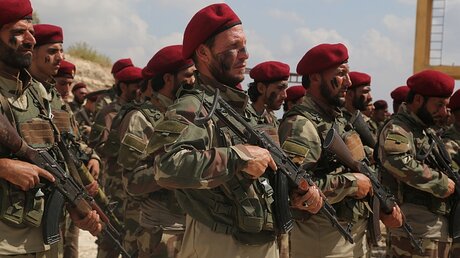 Türkisch unterstützte Streitkräfte der Freien Syrischen Armee / © Uncredited (dpa)