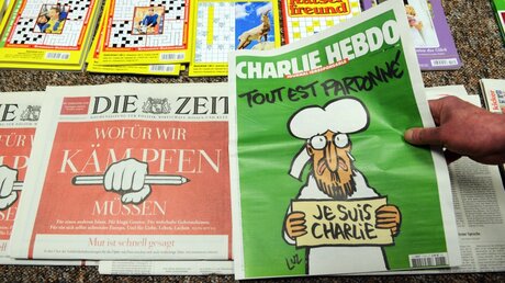 "Charlie Hebdo" war auch in Deutschland sehr begehrt (dpa)