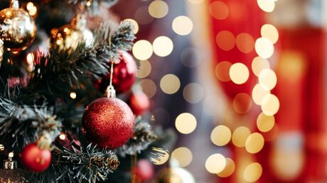 Weihnachtliche Dekoration, Christbaum mit Kugeln / © Ilona Titova (shutterstock)