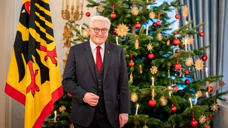 Weihnachtsansprache des Bundespräsidenten / © Kay Nietfeld (dpa)