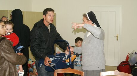 Flüchtlinge im Kloster (KNA)