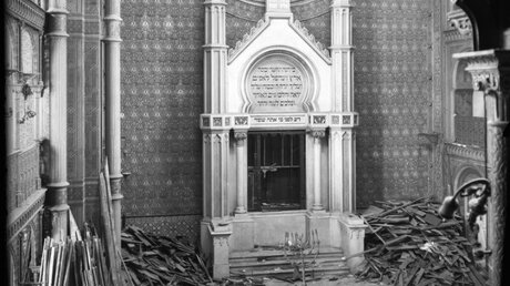Zerstörte Synagoge in der Kölner Glockengasse (Rheinisches Bildarchiv Köln)