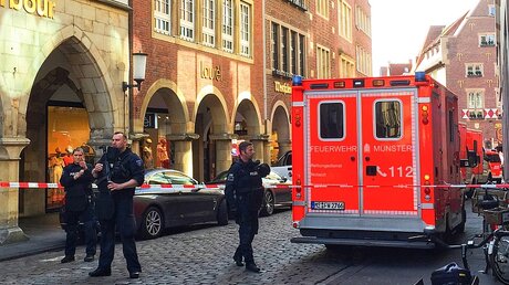 Zwischenfall in Münster (dpa)