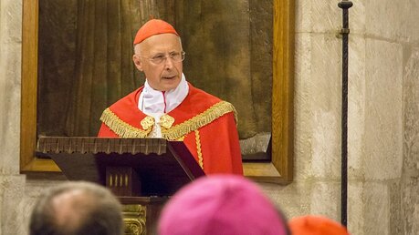 Kardinal Angelo Bagnasco ist neuer Vorsitzender der CCEE / © Andrea Krogmann (KNA)
