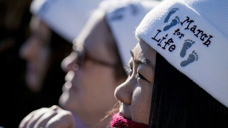 Abtreibungsgegner beim "March for Life" / © Andrew Harnik (dpa)