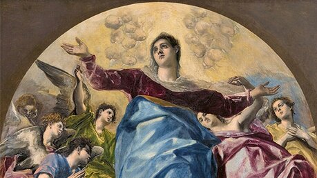 Ausschnitt des Gemäldes »Mariä Himmelfahrt« von El Greco / © N.N. (dpa)