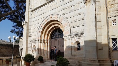 Eingang zur Dormitio-Abtei in Jerusalem / © Renardo Schlegelmilch (DR)