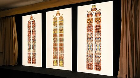 Entwürfe der Richterfenster für die Abtei Tholey / © Julia Steinbrecht (KNA)