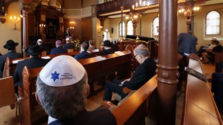Festakt zur Wiedereröffnung der Carlebach Synagoge / © Christian Charisius/dpa/Pool (dpa)