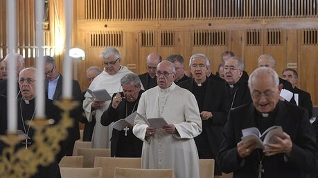 Gebet mit Papst Franziskus / © Osservatore Romano (KNA)