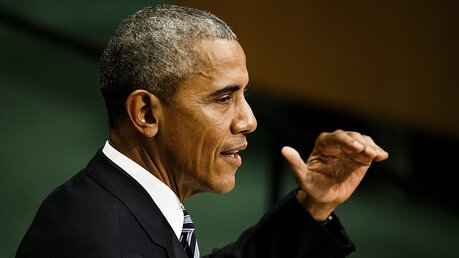 Kommt zum Kirchentag: Ex-US-Präsident Barack Obama / © Justin Lane (dpa)