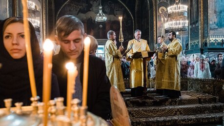 Ukrainisch-orthodoxer Gottesdienst / © Andrey Lomakin (KNA)