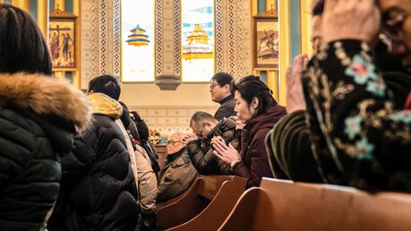 Gottesdienst in Peking / © Gilles Sabrie (KNA)