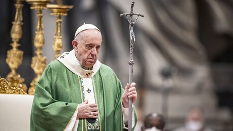 Papst Franziskus bei einem Gottesdienst / © Cristian Gennari/Romano Siciliani (KNA)
