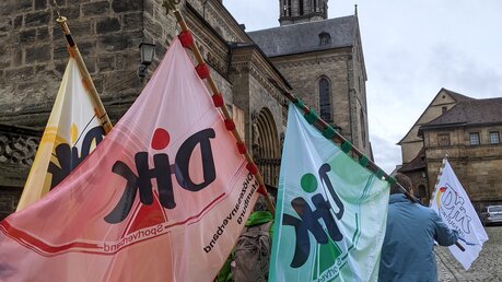 Die DJK-Bundeswallfahrt zum hundertjährigen Jubiläum des DJK-Sportverbands am 2. Oktober 2022 in Bamberg. (DJK)