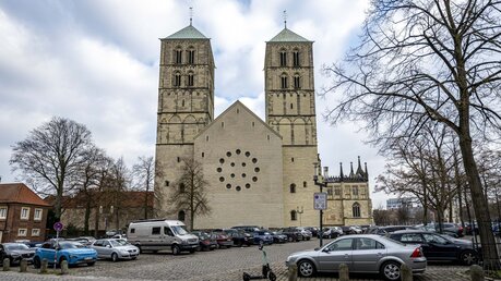 Münster: Außenansicht vom Dom St. Paulus / © David Inderlied (dpa)