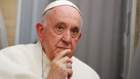 Papst ist bislang nicht in die Ukraine gereist / ©  Paul Haring (KNA)