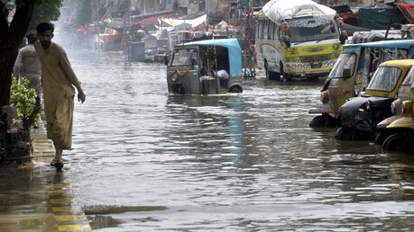 Überschwemmungen in Pakistan / © Ppi (dpa)
