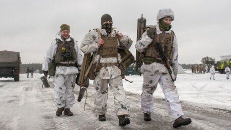 Ukrainische Soldaten / © Andrew Marienko (dpa)