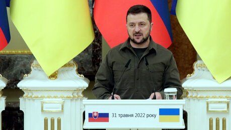 Wolodymyr Selenskyj, Präsident der Ukraine / © ukrin (dpa)