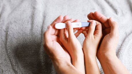 Schwangerschaftstest in der Hand / © Nazar Skladanyi (shutterstock)