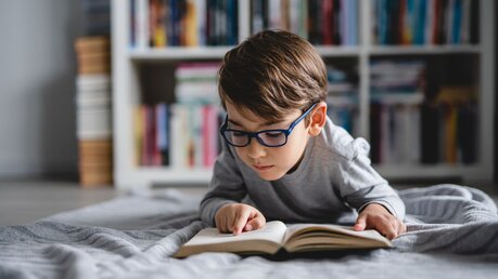 Symbolbild Ein Kind liest in einem Buch / © Miljan Zivkovic (shutterstock)