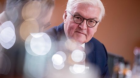 Bundespräsident Frank-Walter Steinmeier während einer Kabinettssitzung / © Kay Nietfeld (dpa)