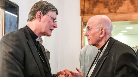 Rainer Maria Kardinal Woelki und Bischof Felix Genn / © Harald Oppitz (KNA)