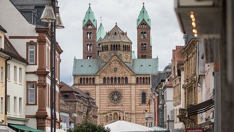 Blick auf den Kaiserdom in Speyer / © Frank Rumpenhorst (dpa)