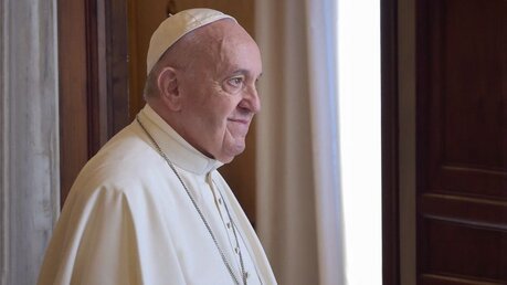 Papst Franziskus im Vatikan / © Stefano Spaziani (KNA)