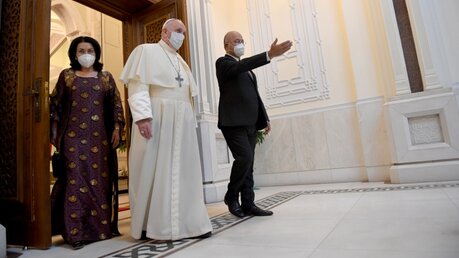 Papst Franziskus zu Besuch im Irak / © Iraqi Presidency (dpa)
