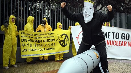 Protest gegen Atomwaffen / © Britta Pedersen (dpa)