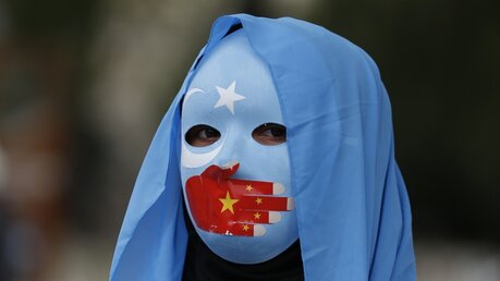 Protest gegen China von Uiguren in der Türkei / © Lefteris Pitarakis (dpa)
