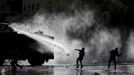 Proteste in Chile / © Esteban Felix (dpa)