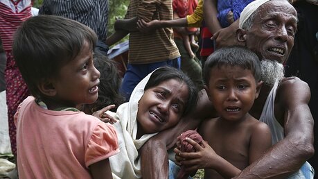 Angehörige der muslimischen Minderheit der Rohingyas / © Mushfiq Alam (dpa)