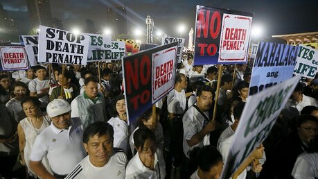 Protest gegen Todesstrafe auf den Philippinen / © Bullit Marquez (dpa)