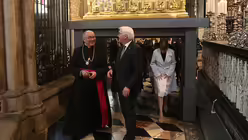 Bundespr&auml;sident Steinmeier im K&ouml;lner Dom / &copy; R.Boecker (Dombauh&uuml;tte K&ouml;ln)