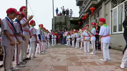 Am Pilgerzentrum von Tam Dao: Pfadfinder aus der Region / © Kopp (DBK)