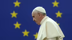 Franziskus vor dem EU-Parlament (dpa)