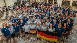 Auch die deutsche studierende Nationalmannschaft mit 130 Spitzensportlerinnen und Spitzensportlern kämpft um Medaillen. / © Elisabeth Keilmann (adh)
